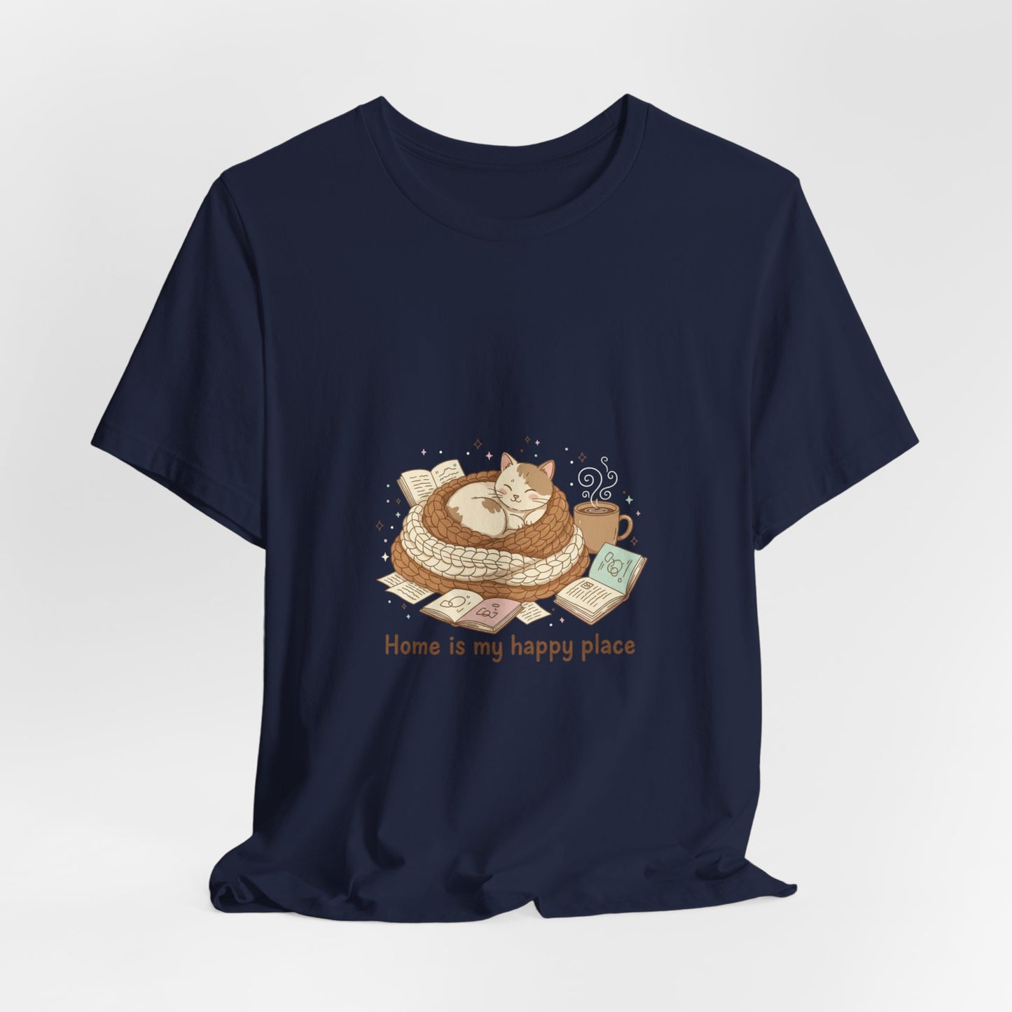Home Is My Happy Place Tee | Introvert Homebody, Cozy Winter Shirt