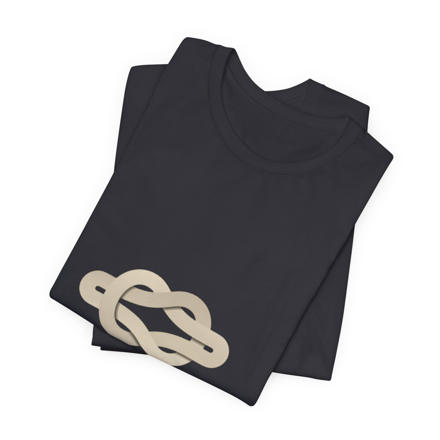Unity Knot Tee — Minimalist Neutral Graphic T-Shirt