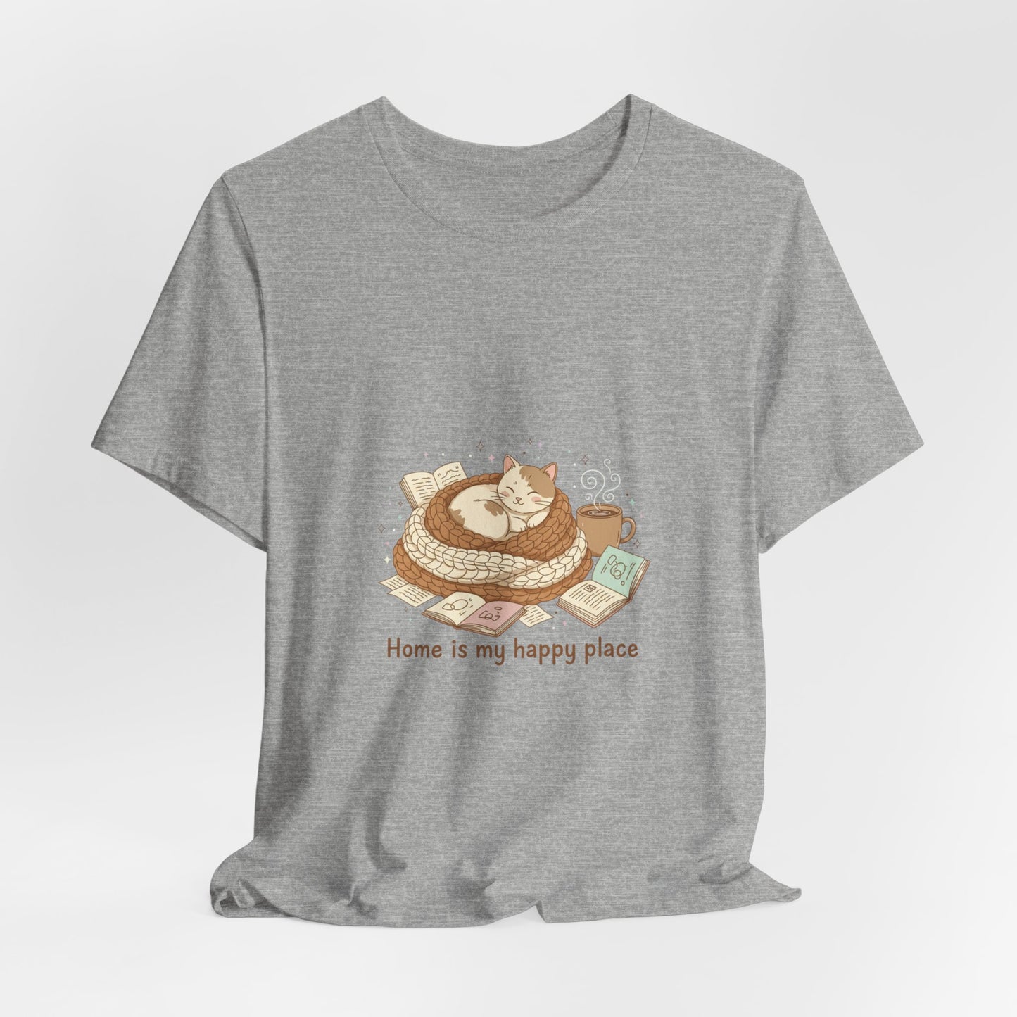 Home Is My Happy Place Tee | Introvert Homebody, Cozy Winter Shirt