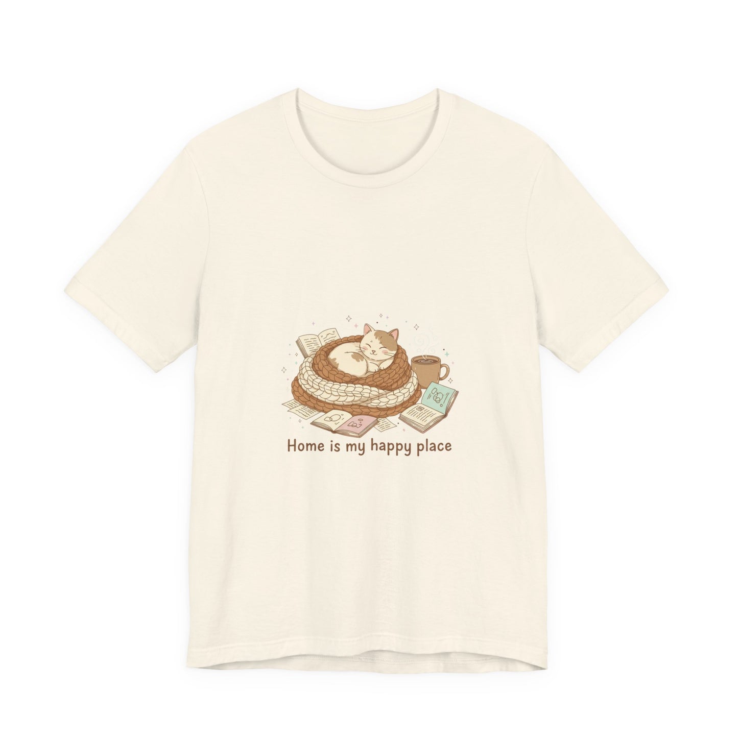 Home Is My Happy Place Tee | Introvert Homebody, Cozy Winter Shirt