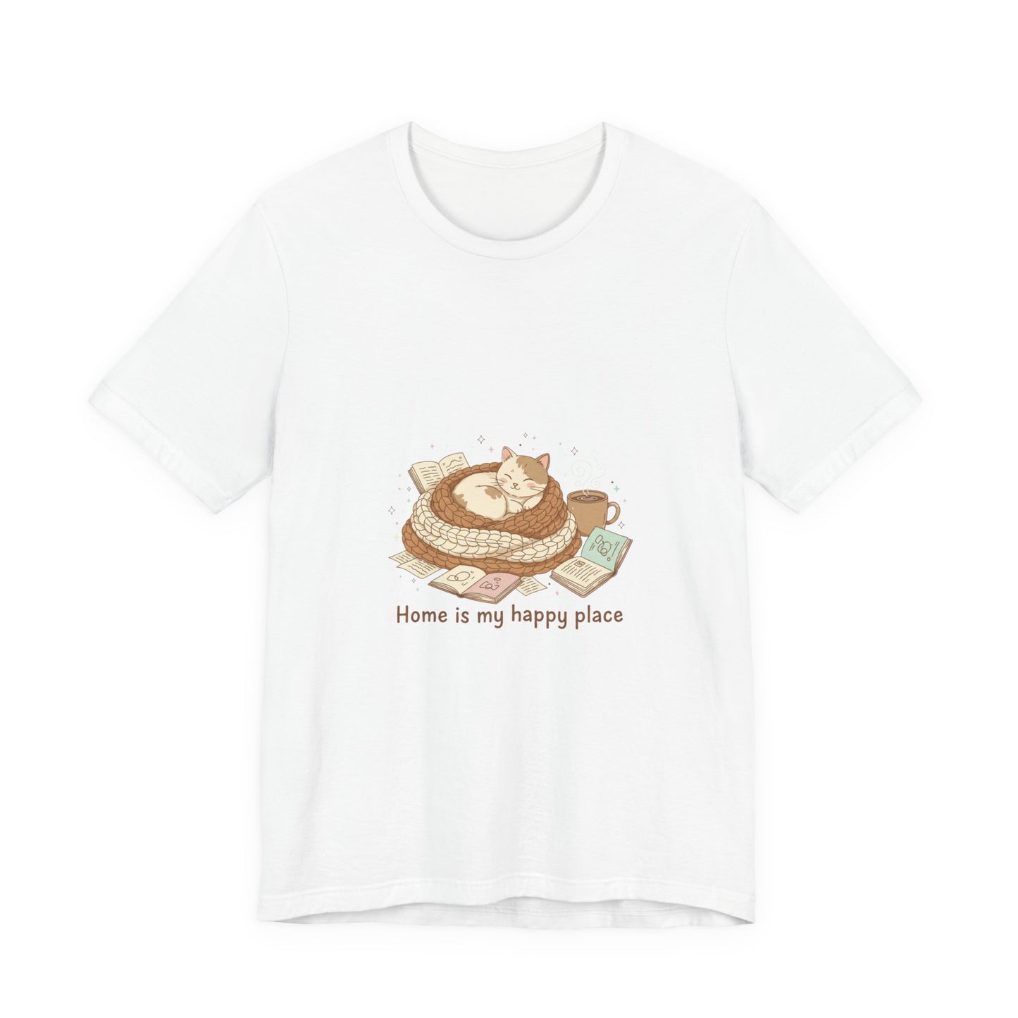 Home Is My Happy Place Tee | Introvert Homebody, Cozy Winter Shirt
