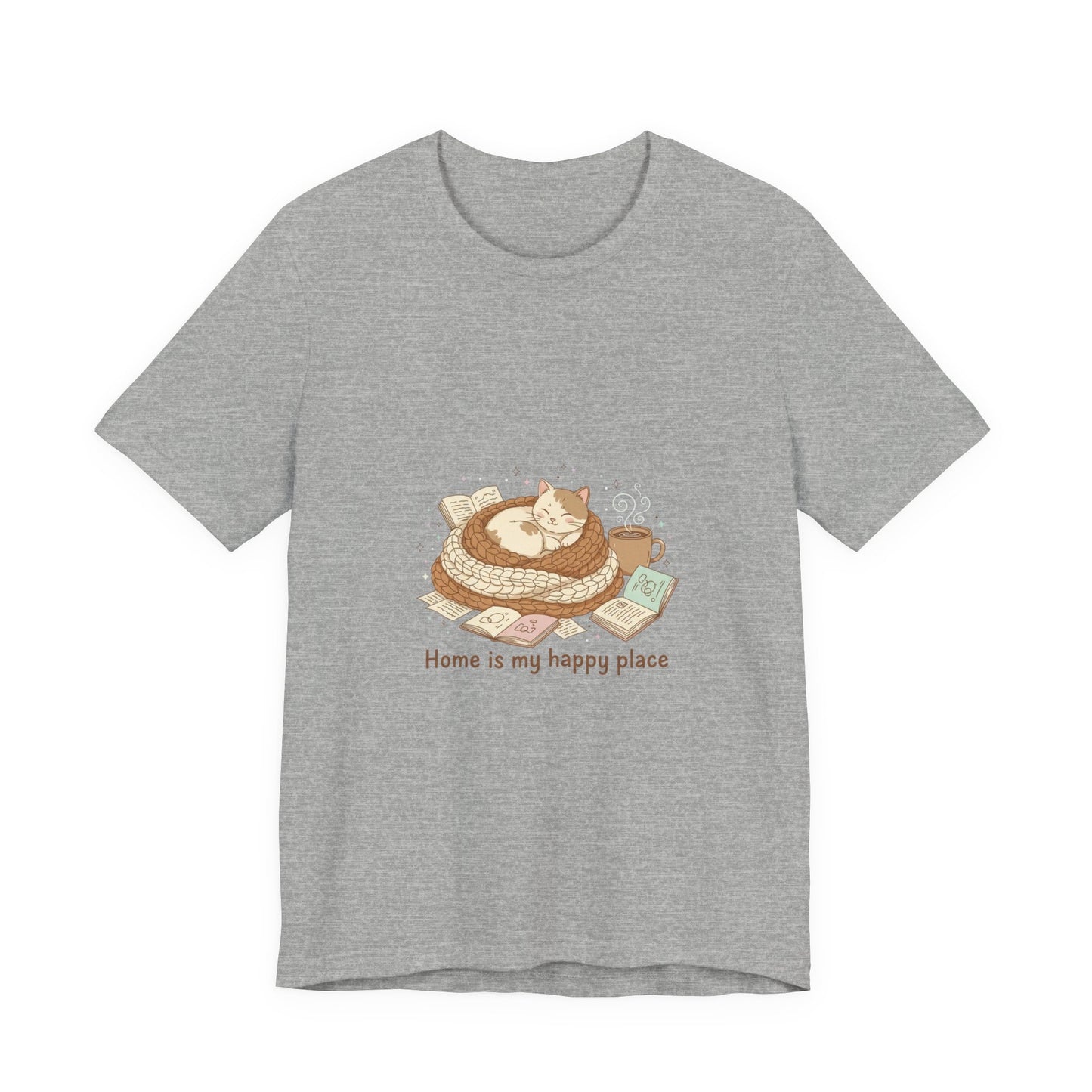 Home Is My Happy Place Tee | Introvert Homebody, Cozy Winter Shirt