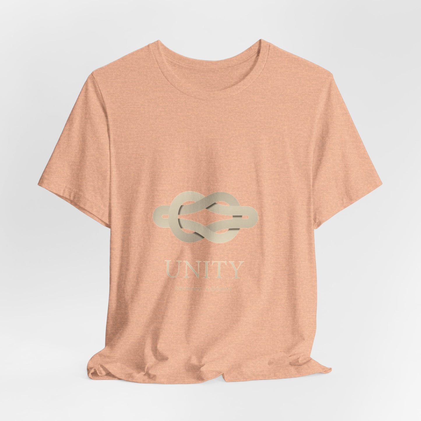 Unity Knot Tee — Minimalist Neutral Graphic T-Shirt