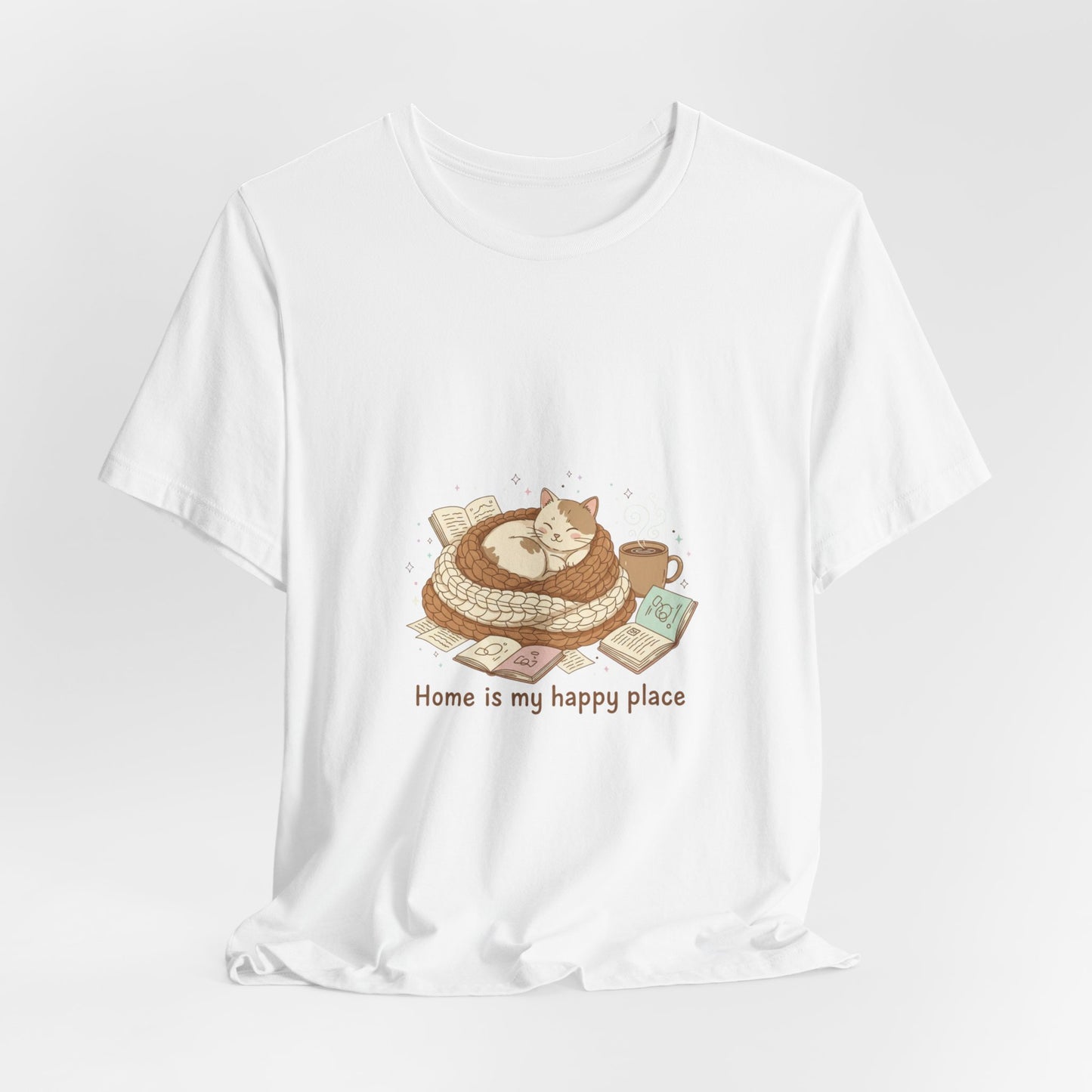 Home Is My Happy Place Tee | Introvert Homebody, Cozy Winter Shirt
