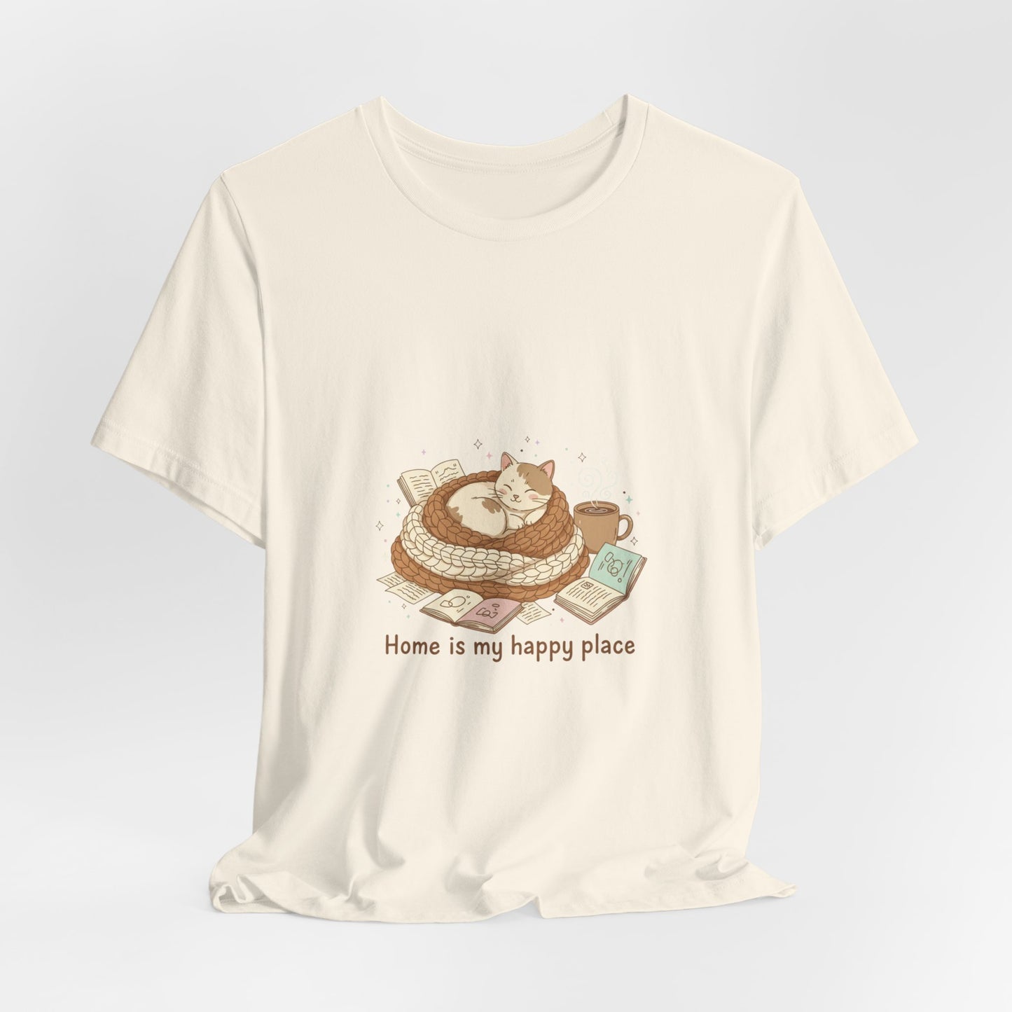 Home Is My Happy Place Tee | Introvert Homebody, Cozy Winter Shirt