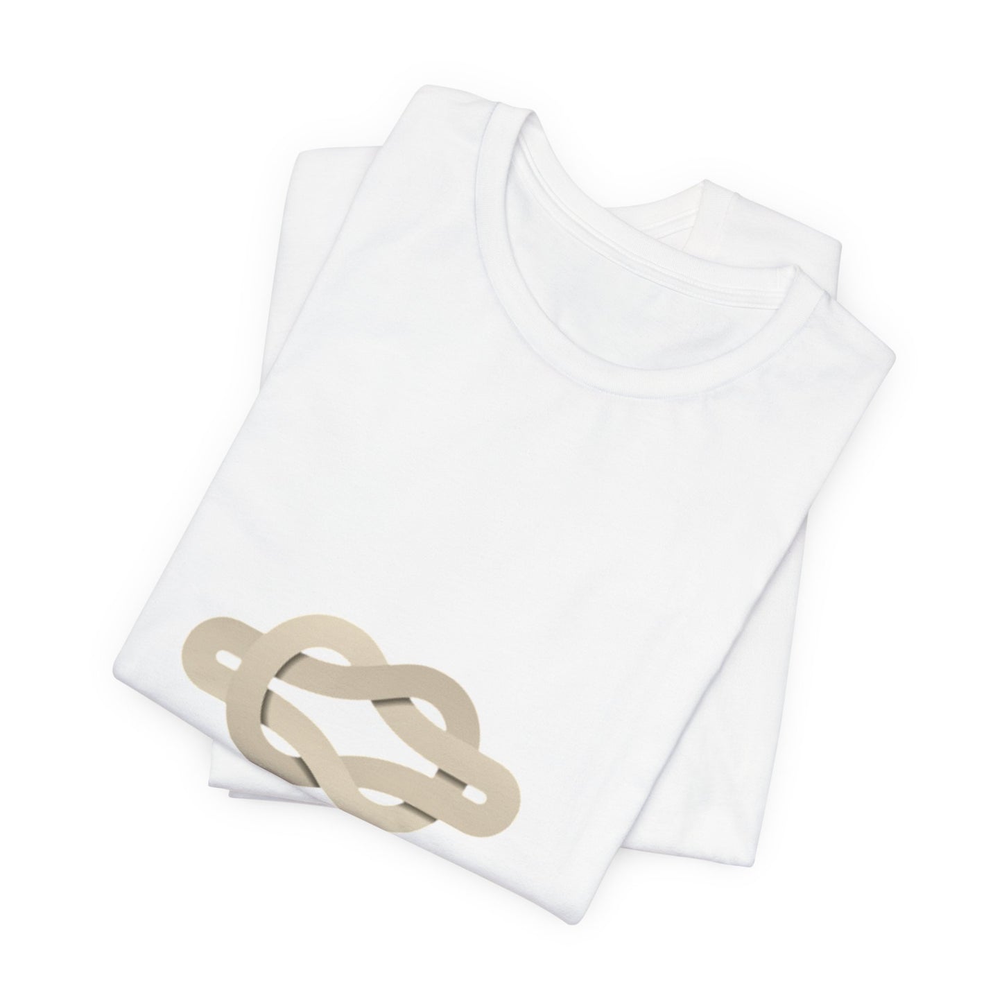Unity Knot Tee — Minimalist Neutral Graphic T-Shirt