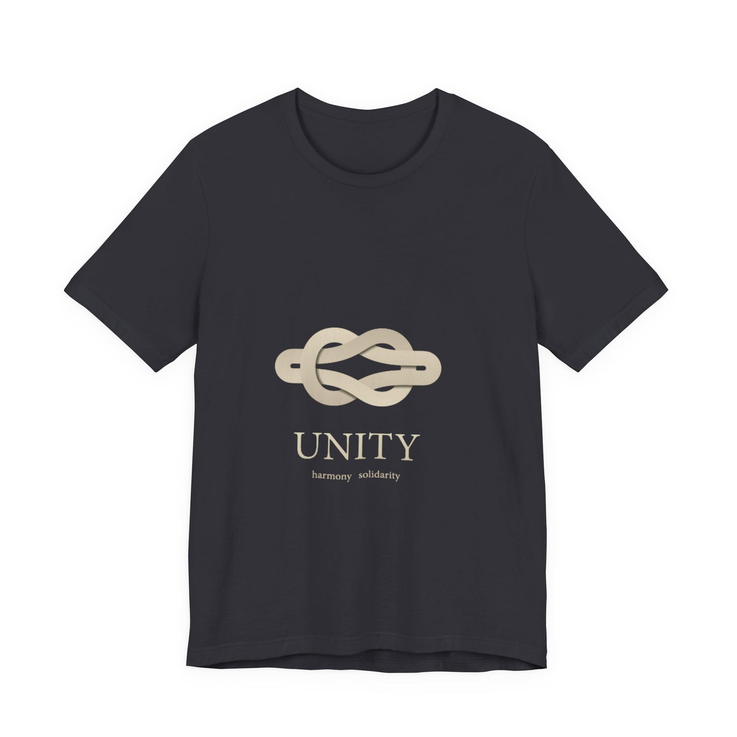 Unity Knot Tee — Minimalist Neutral Graphic T-Shirt