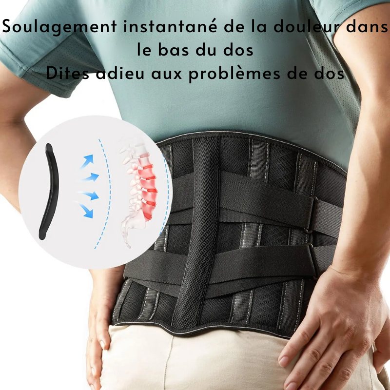 Ceinture de Soutien Dorsal avec 7 Supports Métalliques – ConfortPro