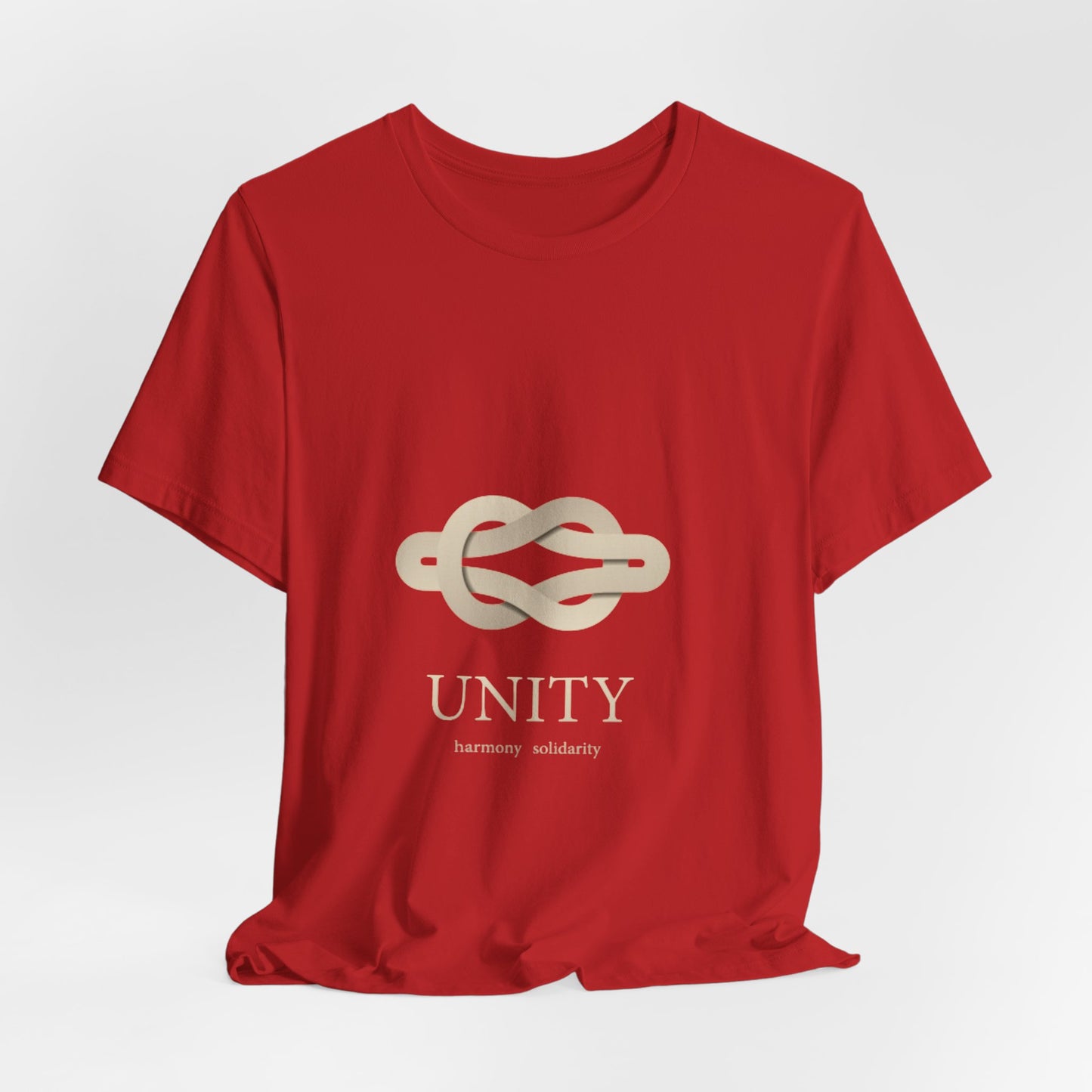 Unity Knot Tee — Minimalist Neutral Graphic T-Shirt