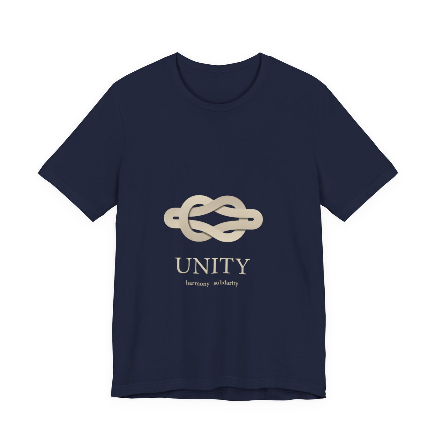 Unity Knot Tee — Minimalist Neutral Graphic T-Shirt