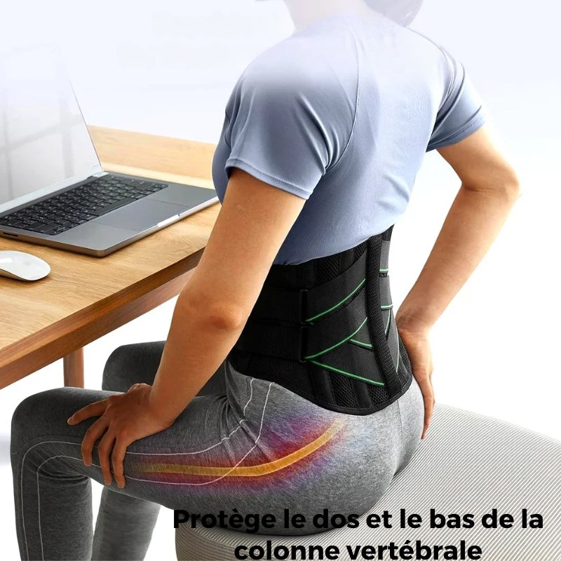 Ceinture de Soutien Dorsal avec 7 Supports Métalliques – ConfortPro