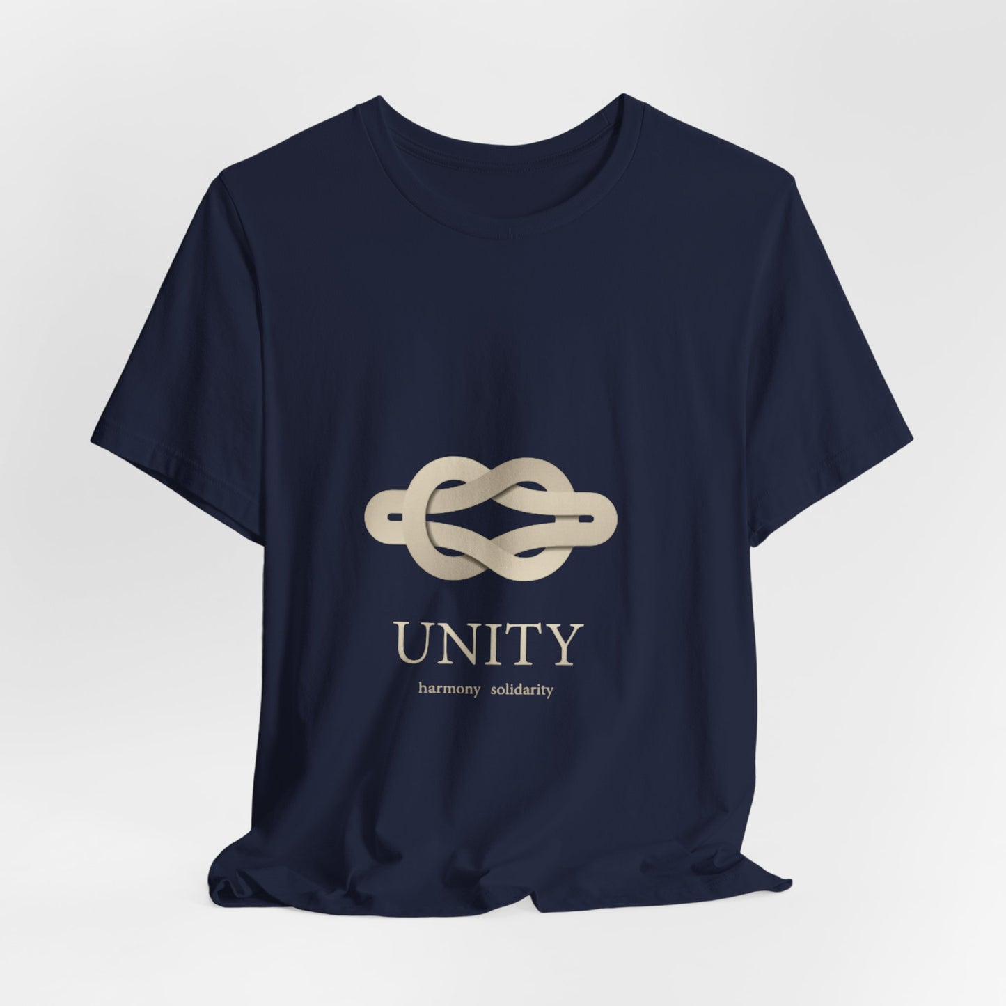 Unity Knot Tee — Minimalist Neutral Graphic T-Shirt