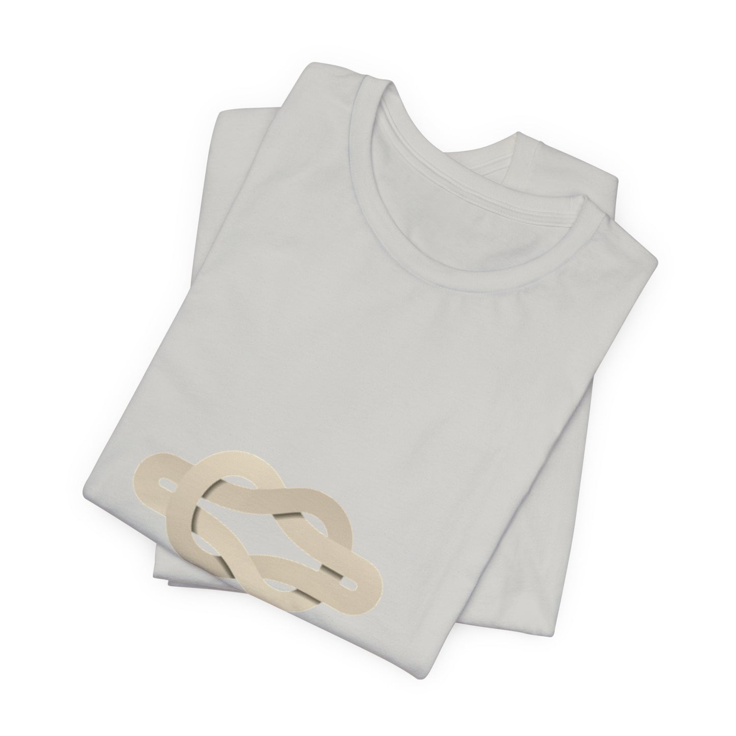 Unity Knot Tee — Minimalist Neutral Graphic T-Shirt