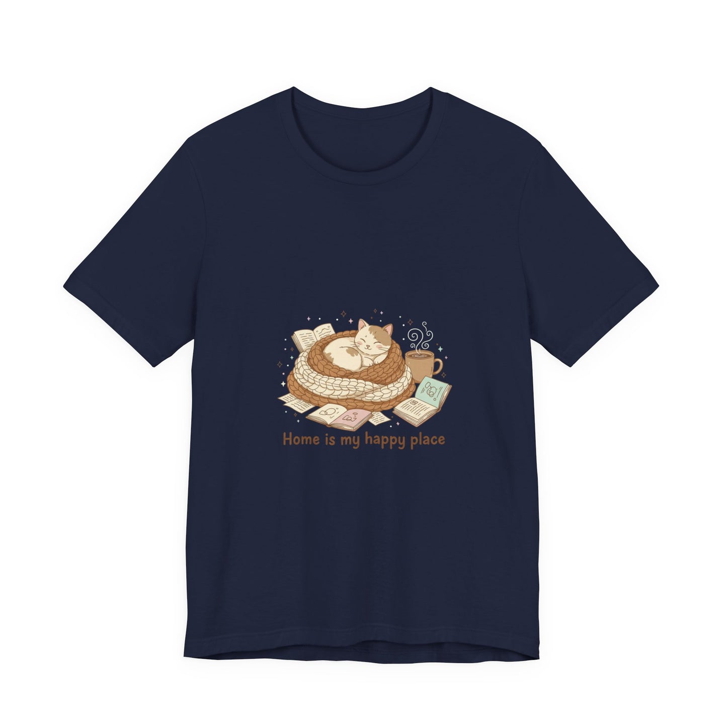 Home Is My Happy Place Tee | Introvert Homebody, Cozy Winter Shirt