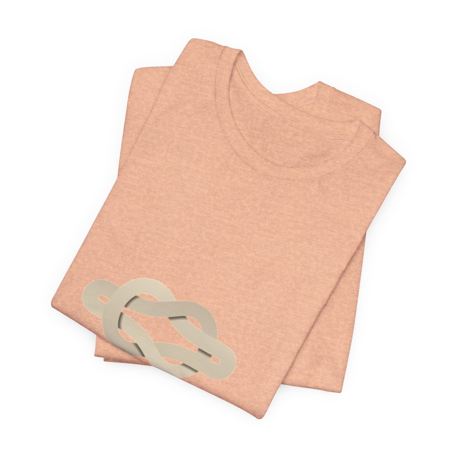 Unity Knot Tee — Minimalist Neutral Graphic T-Shirt
