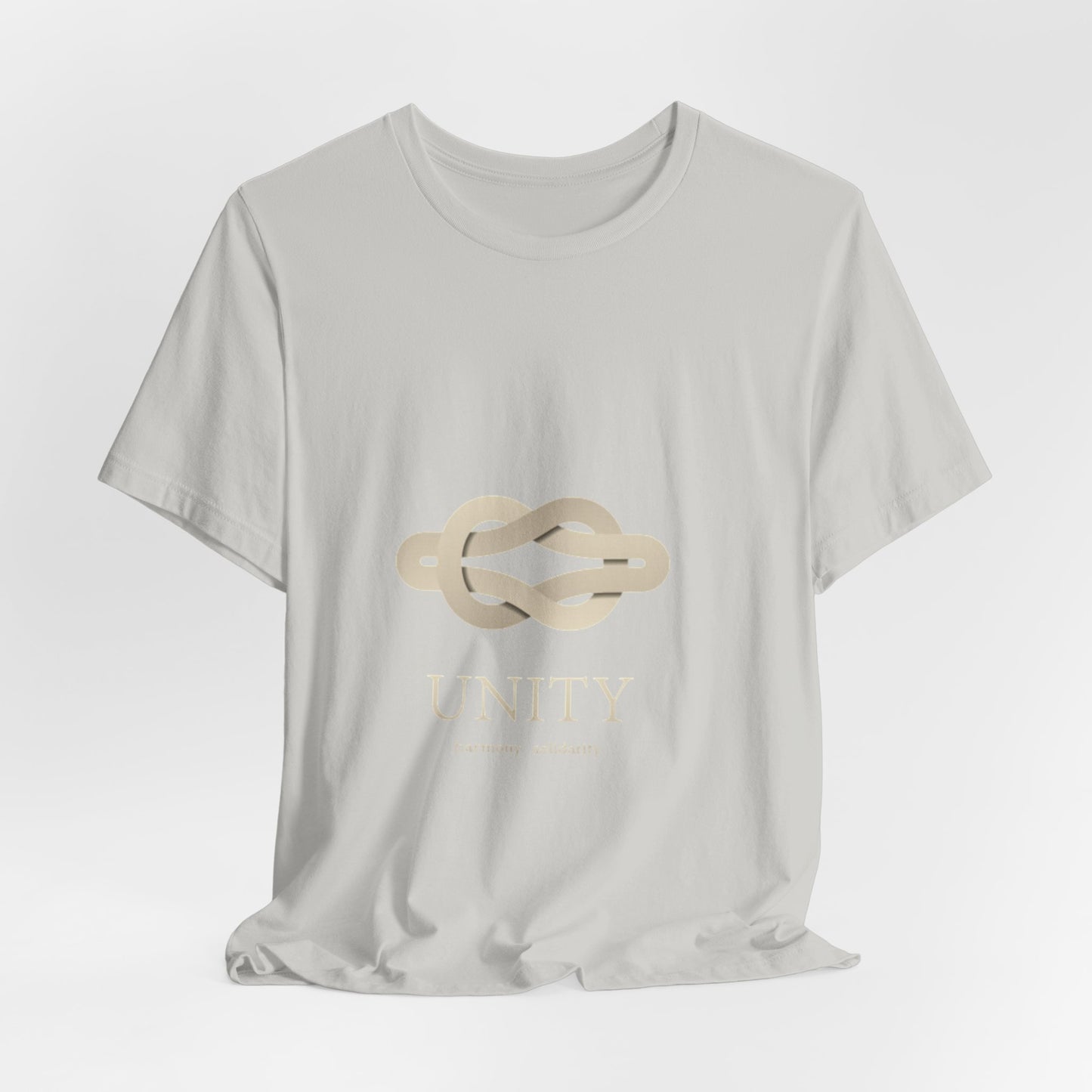 Unity Knot Tee — Minimalist Neutral Graphic T-Shirt