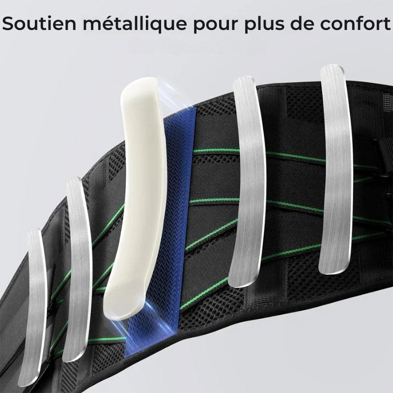 Ceinture de Soutien Dorsal avec 7 Supports Métalliques – ConfortPro