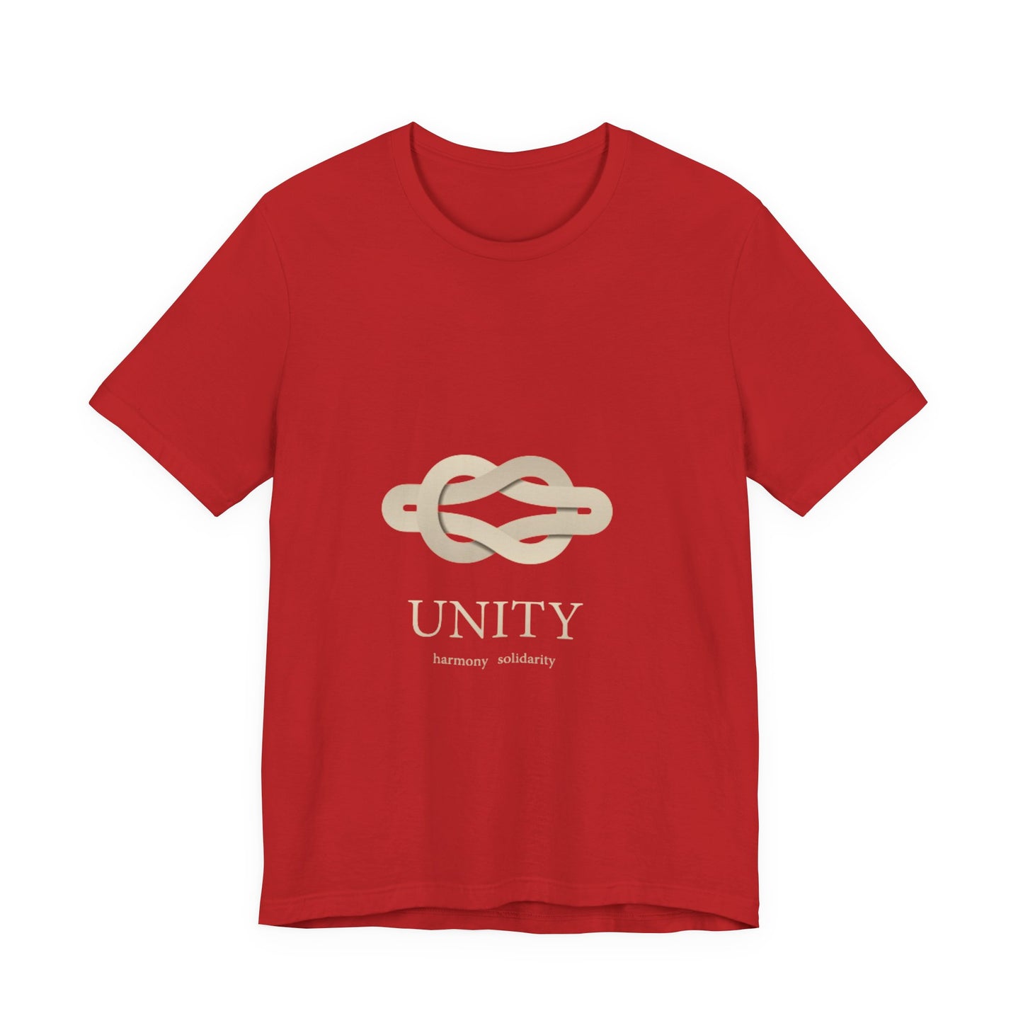 Unity Knot Tee — Minimalist Neutral Graphic T-Shirt