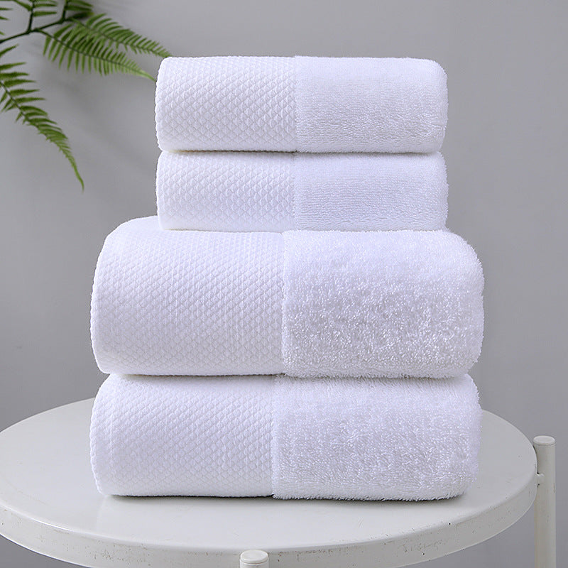 Serviette de bain extra large en pur coton, ultra absorbante, blanche