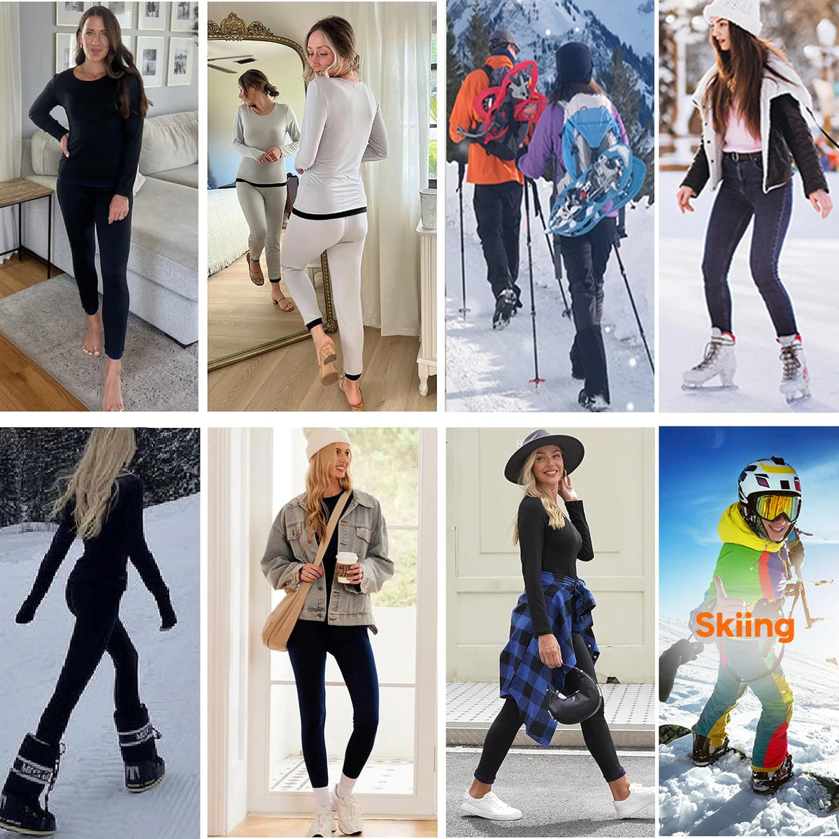 Ensemble de sous-vêtements thermiques femme – Haut et pantalon