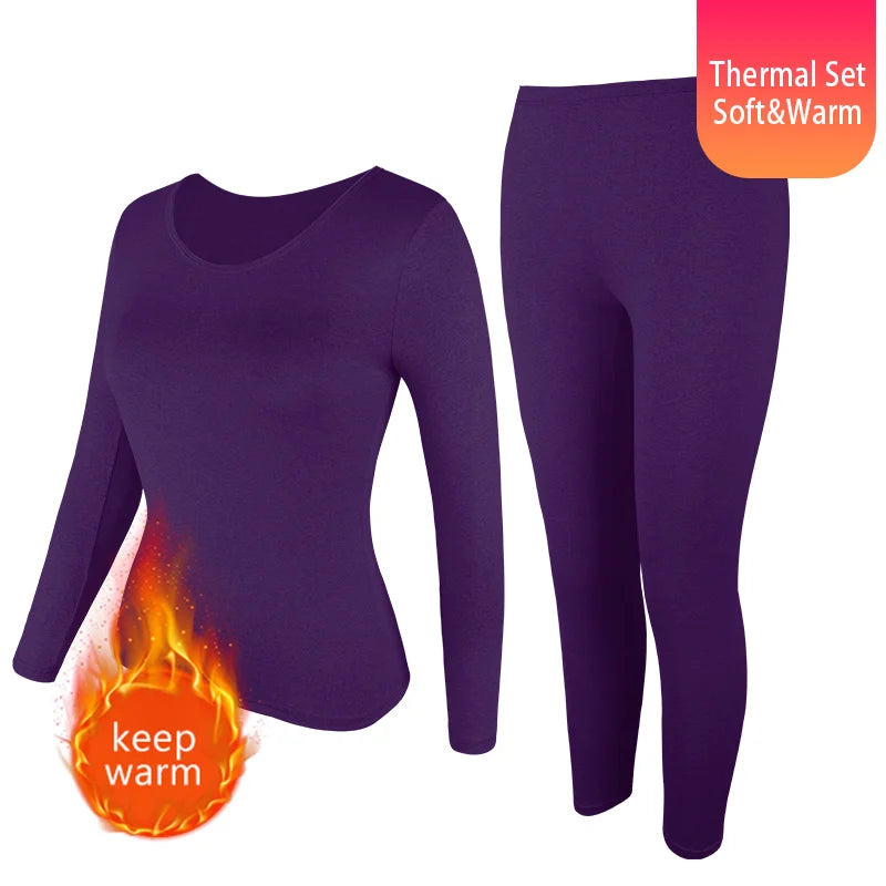 Ensemble de sous-vêtements thermiques femme – Haut et pantalon